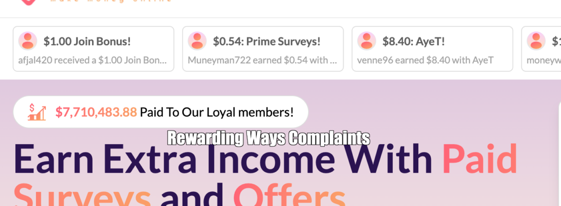 Rewarding Ways Complaints